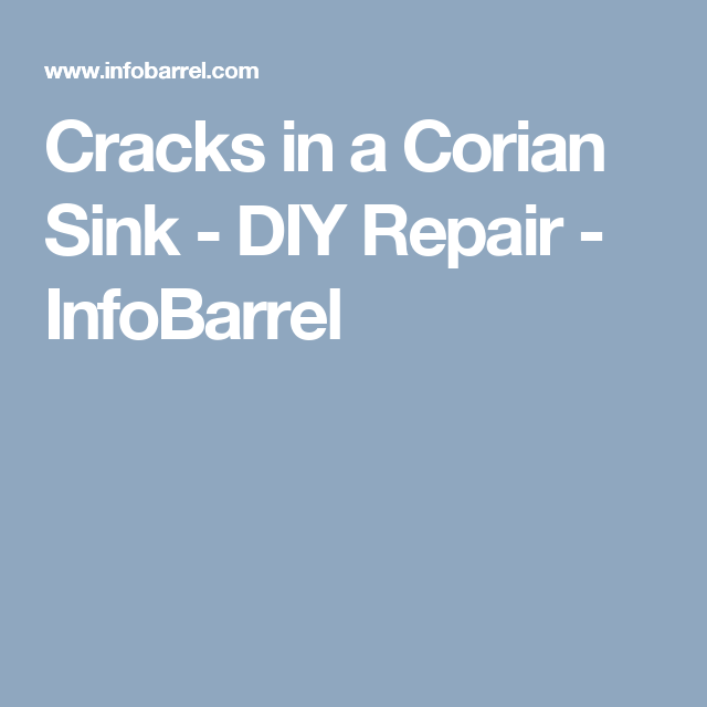 corian sink cracks